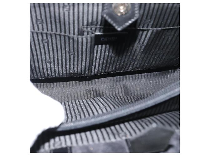 FENDI Hand Bag Patent Leather 2way Black Silver - vista 18