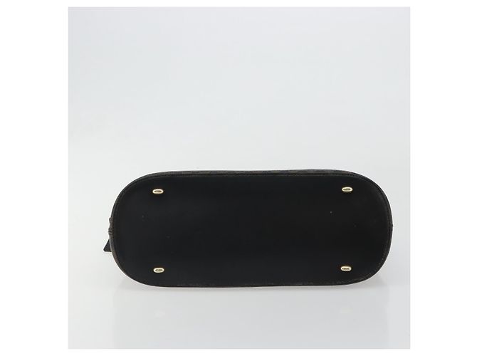 Céline CELINE Macadam Canvas Hand Bag PVC Leather Black Gold - vista 9