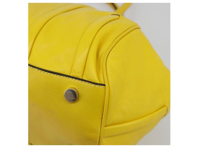 Céline CELINE Handtasche Leder Gelb Silber - Ansicht 10
