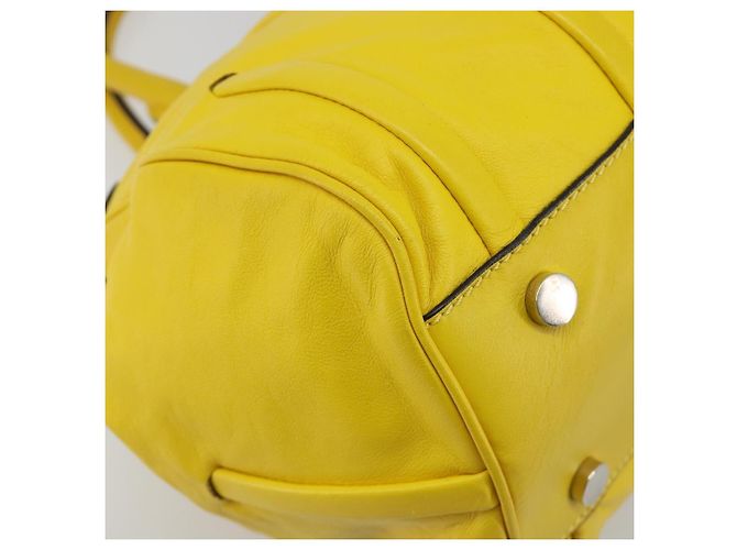 Céline CELINE Handtasche Leder Gelb Silber - Ansicht 11