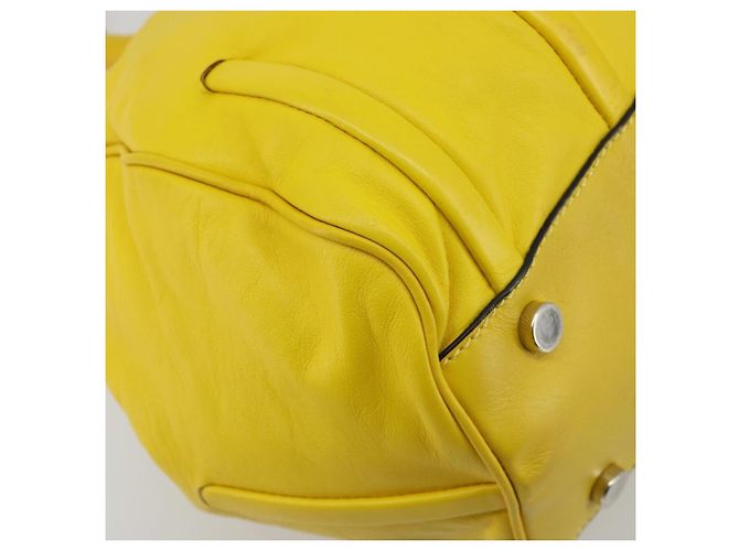 Céline CELINE Handtasche Leder Gelb Silber - Ansicht 13