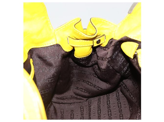 Céline CELINE Handtasche Leder Gelb Silber - Ansicht 18