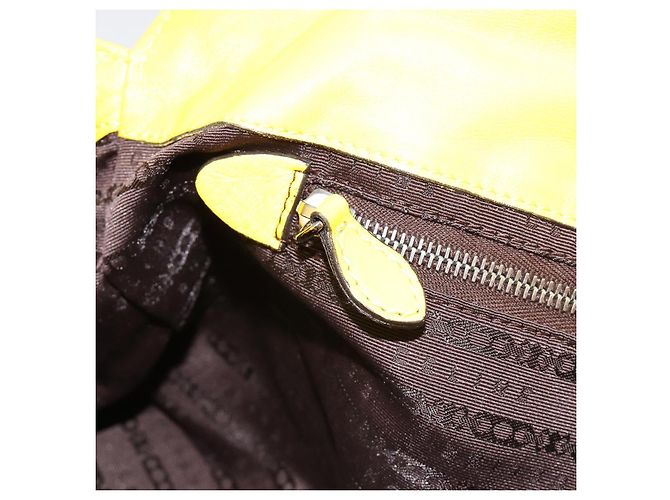 Céline CELINE Handtasche Leder Gelb Silber - Ansicht 19