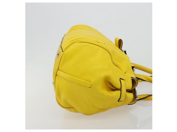 Céline CELINE Handtasche Leder Gelb Silber - Ansicht 4