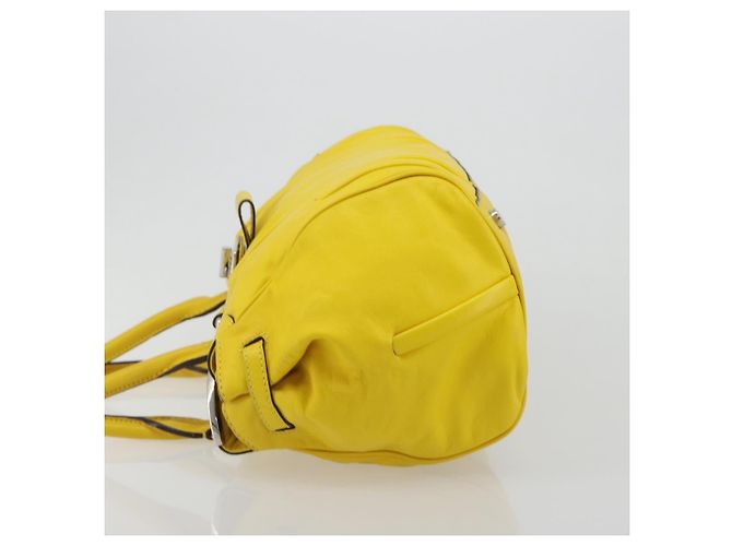 Céline CELINE Handtasche Leder Gelb Silber - Ansicht 5
