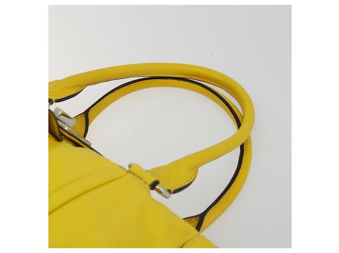 Céline CELINE Handtasche Leder Gelb Silber - Ansicht 8