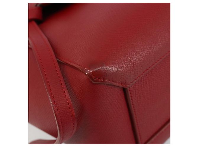 Céline CELINE Belt Bag Micro Hand Bag Leather 2way Red Silver - vista 13