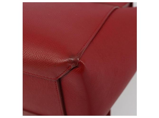 Céline CELINE Belt Bag Micro Hand Bag Leather 2way Red Silver - vista 14