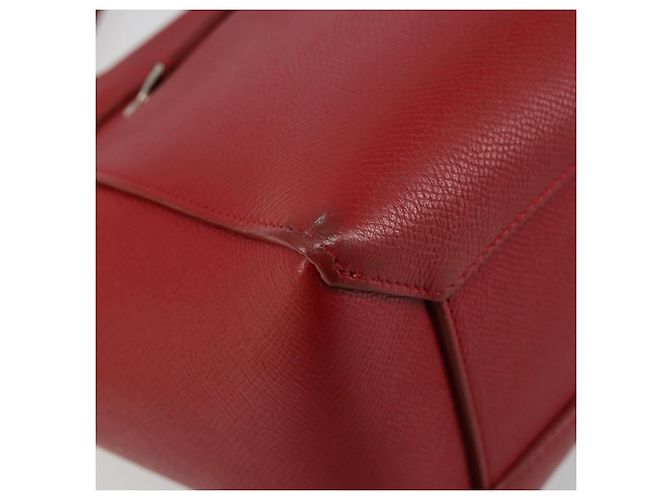 Céline CELINE Belt Bag Micro Hand Bag Leather 2way Red Silver - vista 15