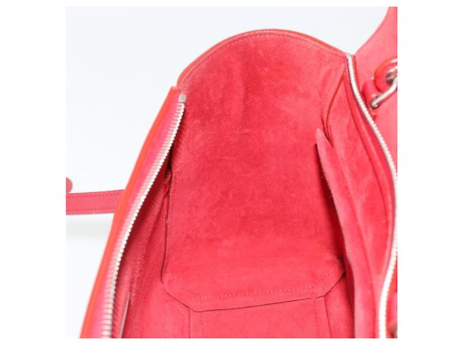 Céline CELINE Belt Bag Micro Hand Bag Leather 2way Red Silver - vista 21