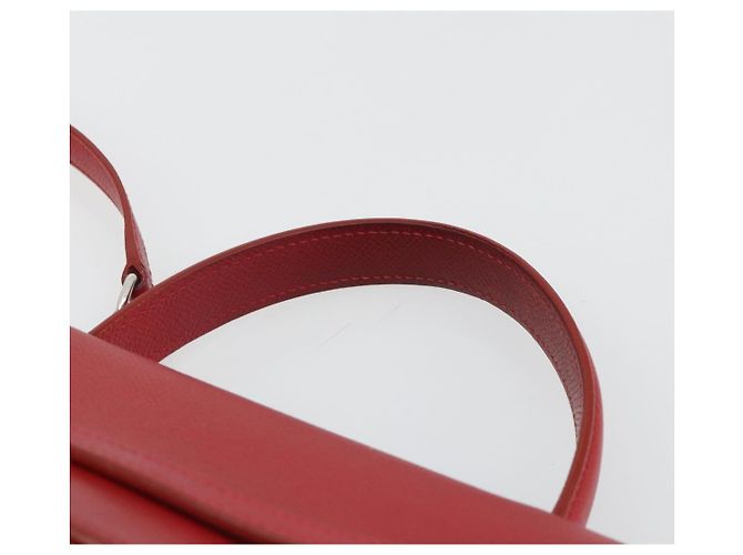 Céline CELINE Belt Bag Micro Hand Bag Leather 2way Red Silver - vista 8