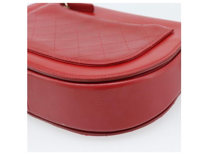 CHANEL Chain Shoulder Bag Calf Skin Red CC - view 14
