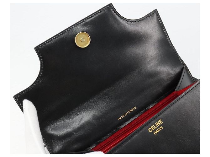 Céline CELINE Hand Bag Leather 2way Black Gold - vista 10
