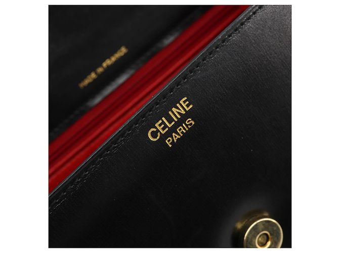 Céline CELINE Hand Bag Leather 2way Black Gold - vista 20