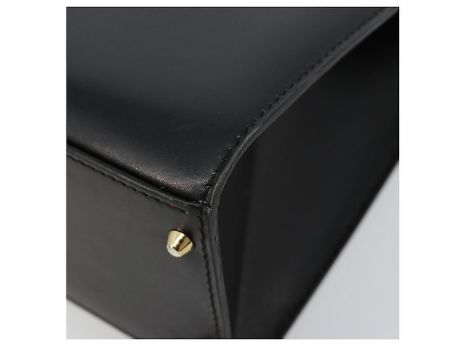 Céline CELINE Hand Bag Leather 2way Black Gold - vista 9