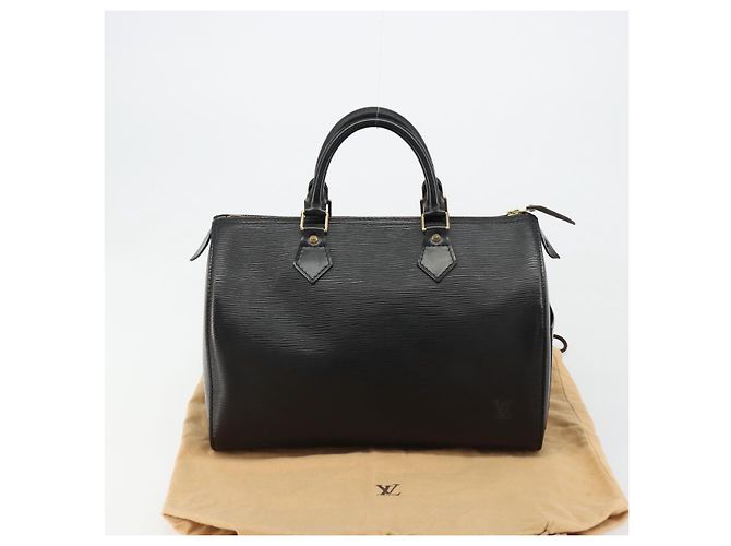 LOUIS VUITTON Epi Speedy 30 Hand Bag Noir Black M43002 LV - vista 12
