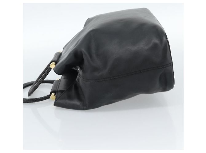 Céline CELINE Hand Bag Leather Black Gold - vista 4