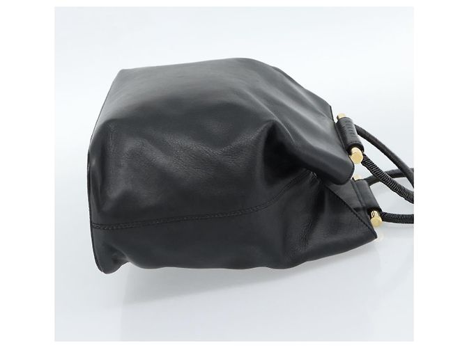 Céline CELINE Hand Bag Leather Black Gold - vista 5