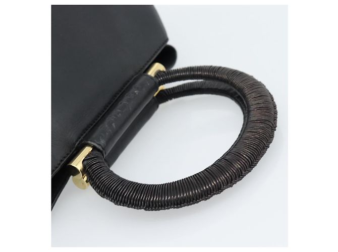 Céline CELINE Hand Bag Leather Black Gold - vista 7