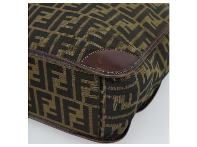 FENDI Zucca Canvas Hand Bag Black Brown - vista 10