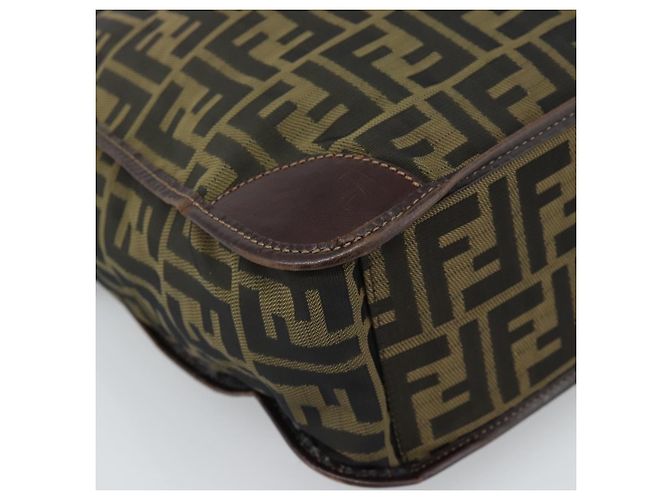 FENDI Zucca Canvas Hand Bag Black Brown - vista 11