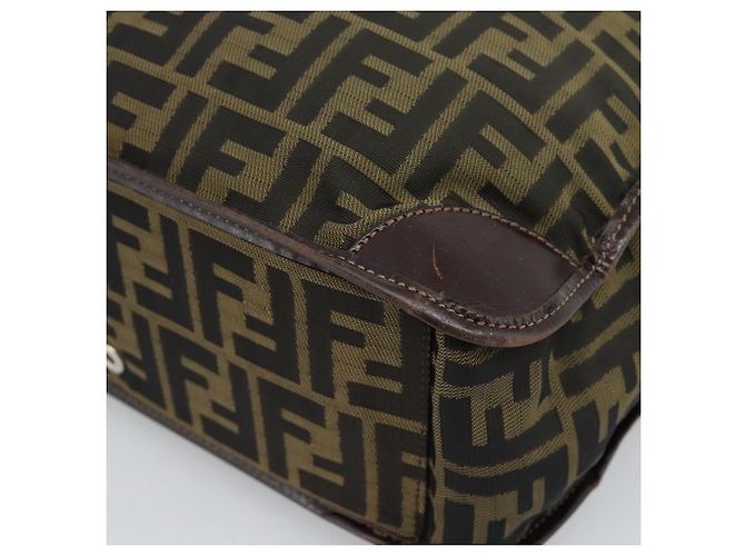 FENDI Zucca Canvas Hand Bag Black Brown - vista 12