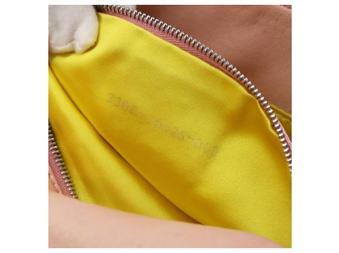 FENDI Mamma Baguette Shoulder Bag Leather Pink Silver - vista 25