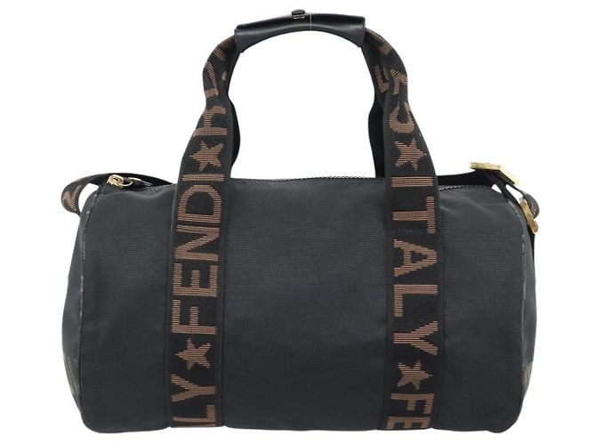 FENDI Hand Bag Canvas 2way Black Gold - vista 2