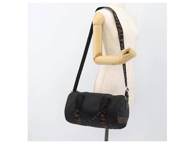 FENDI Hand Bag Canvas 2way Black Gold - vista 25