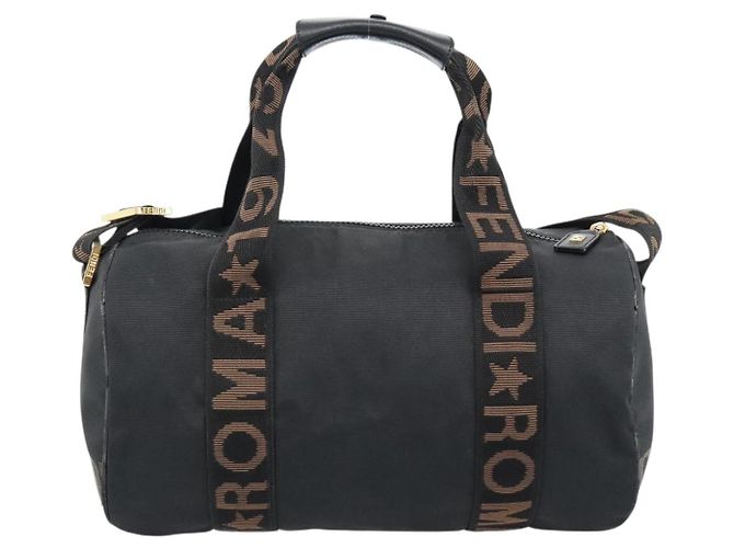 FENDI Hand Bag Canvas 2way Black Gold - vista 3