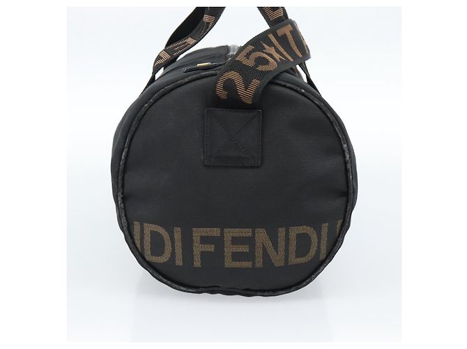FENDI Hand Bag Canvas 2way Black Gold - vista 4