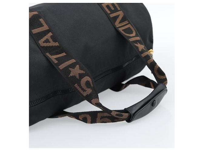 FENDI Hand Bag Canvas 2way Black Gold - vista 7