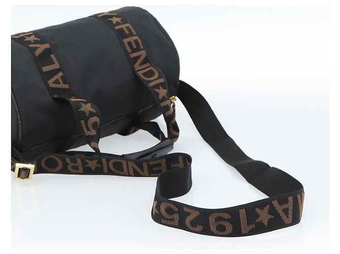 FENDI Hand Bag Canvas 2way Black Gold - vista 9