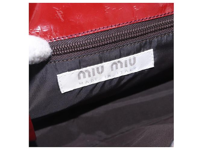 Miu Miu Shoulder Bag Leather Red - vista 17