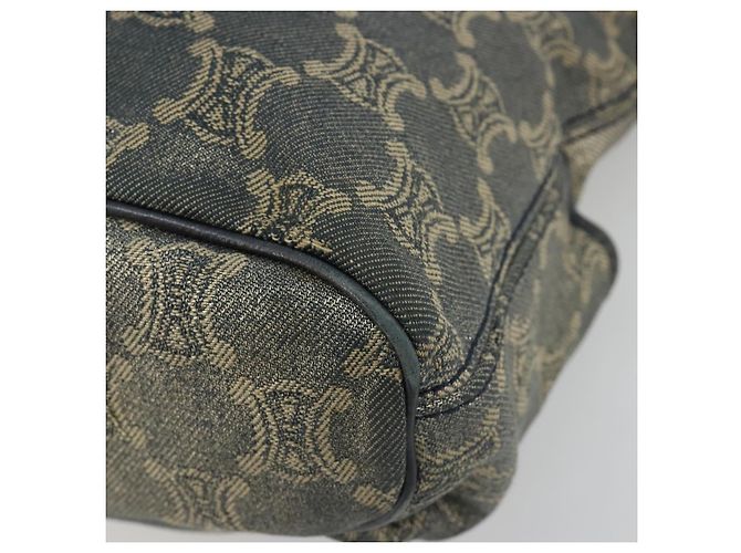 Céline CELINE Paris Macadam Canvas Shoulder Bag Denim Gray Silver - vista 12