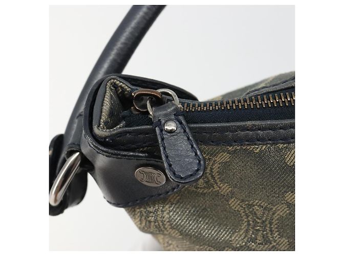 Céline CELINE Paris Macadam Canvas Shoulder Bag Denim Gray Silver - vista 15