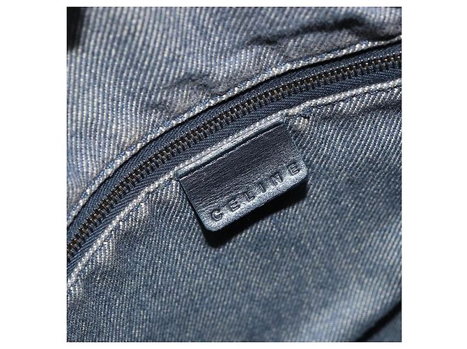 Céline CELINE Paris Macadam Canvas Shoulder Bag Denim Gray Silver - vista 16