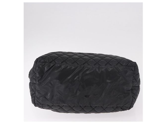 CHANEL Cococoon Tote Bag Nylon Black Silver CC - vista 10
