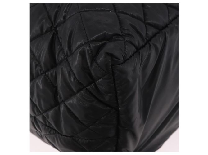 CHANEL Cococoon Tote Bag Nylon Black Silver CC - vista 11