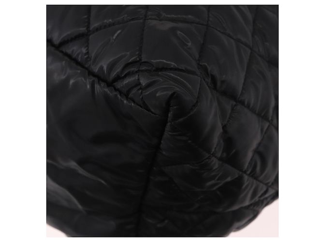 CHANEL Cococoon Tote Bag Nylon Black Silver CC - vista 12