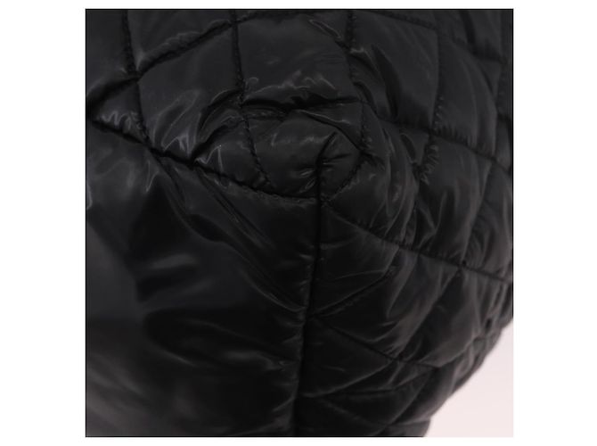 CHANEL Cococoon Tote Bag Nylon Black Silver CC - vista 14