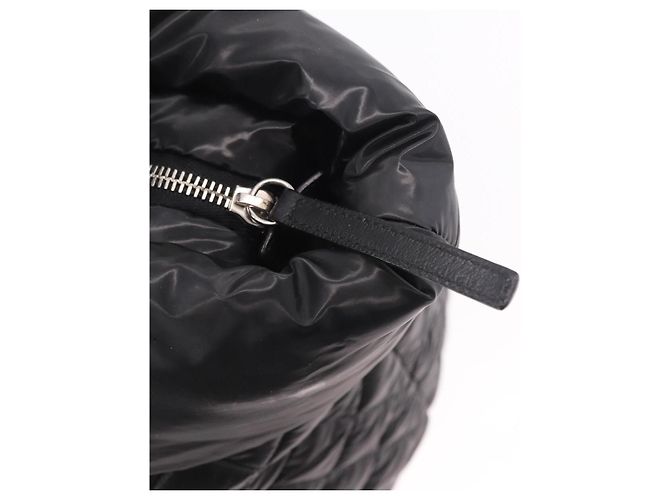 CHANEL Cococoon Tote Bag Nylon Black Silver CC - vista 16