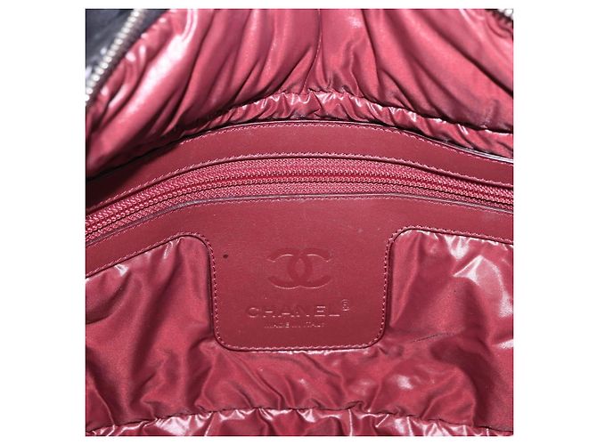 CHANEL Cococoon Tote Bag Nylon Black Silver CC - vista 17