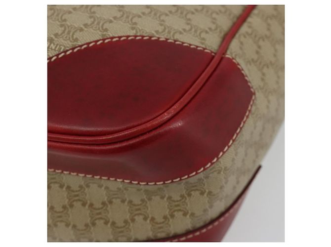 Céline CELINE Macadam Canvas Shoulder Bag PVC Leather Beige Gold - vista 10