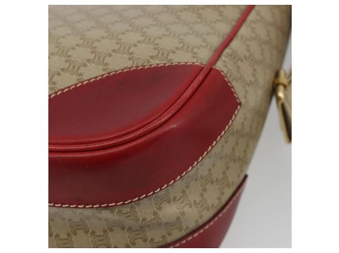 Céline CELINE Macadam Canvas Shoulder Bag PVC Leather Beige Gold - vista 12