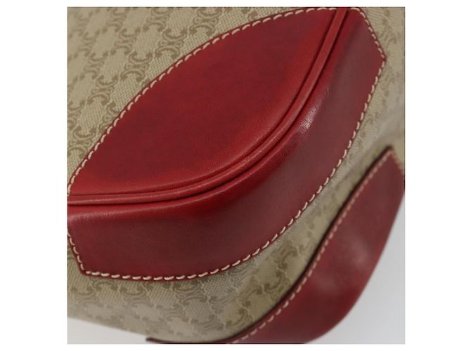 Céline CELINE Macadam Canvas Shoulder Bag PVC Leather Beige Gold - vista 13