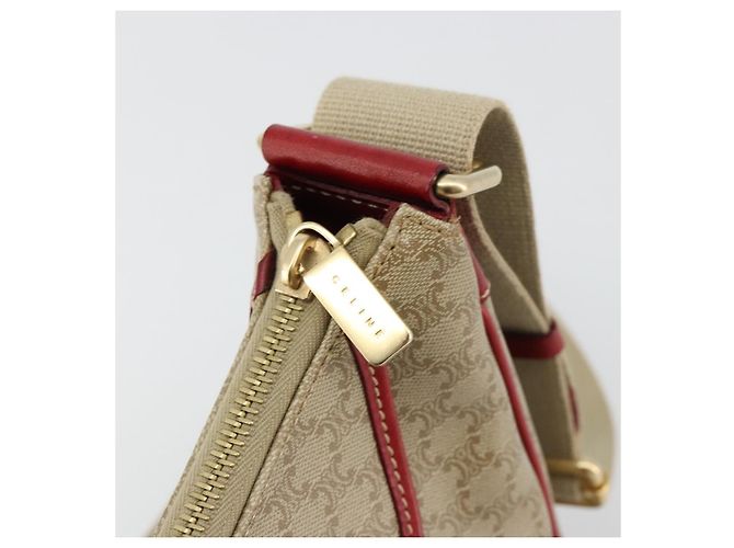 Céline CELINE Macadam Canvas Shoulder Bag PVC Leather Beige Gold - vista 14