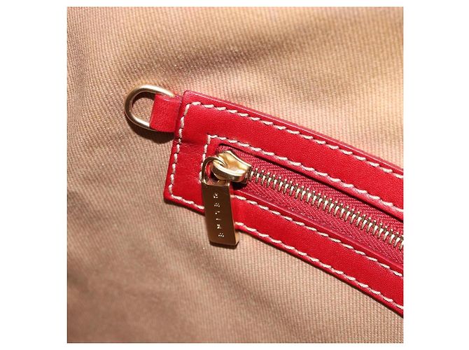 Céline CELINE Macadam Canvas Shoulder Bag PVC Leather Beige Gold - vista 19