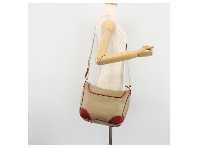 Céline CELINE Macadam Canvas Shoulder Bag PVC Leather Beige Gold - vista 22