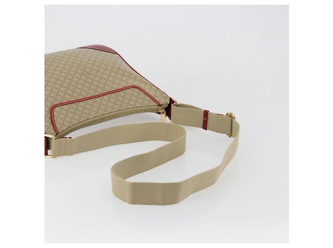 Céline CELINE Macadam Canvas Shoulder Bag PVC Leather Beige Gold - vista 7